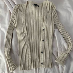 american eagle button up sweater